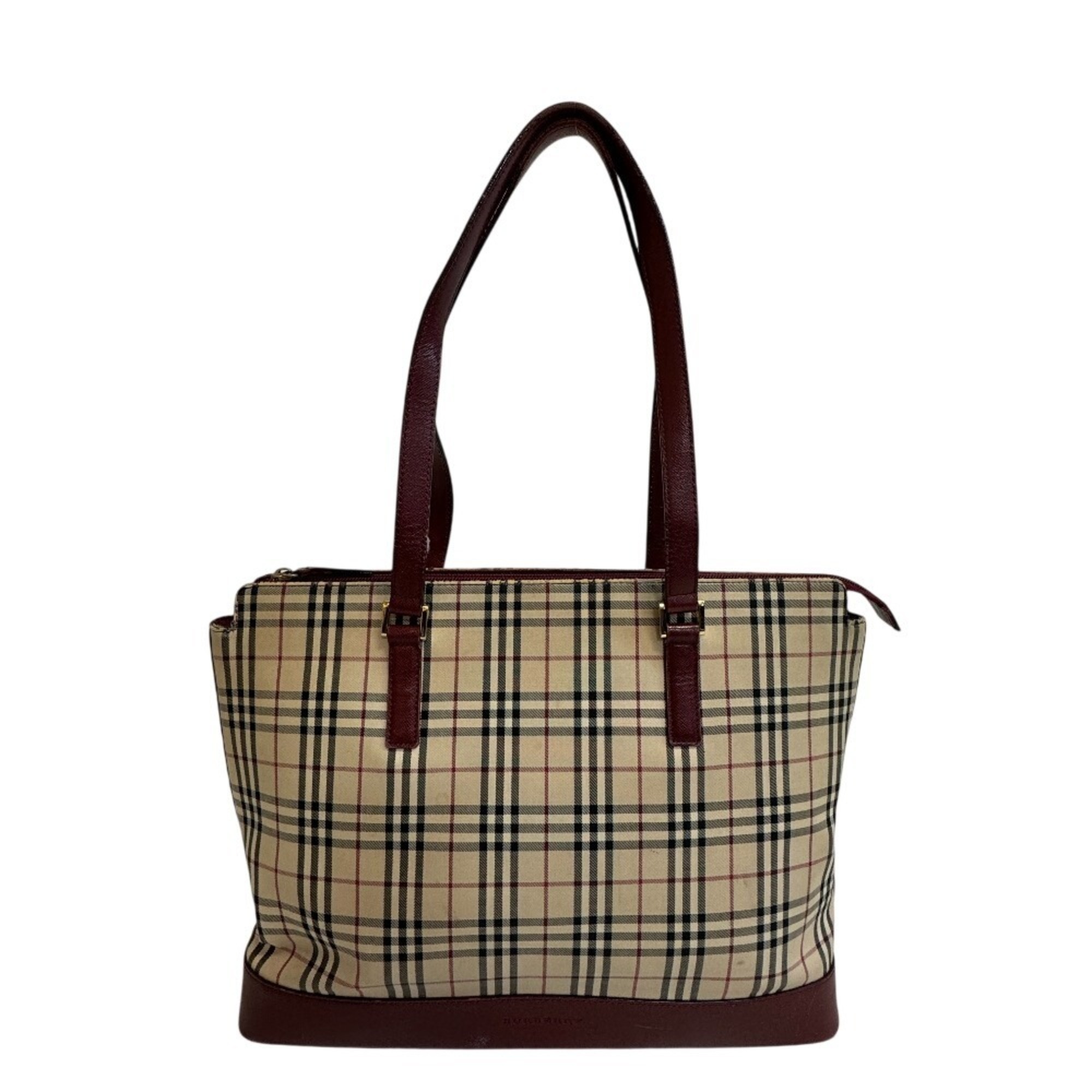 Burberry Nova Check Tote Bag, Beige, Women's